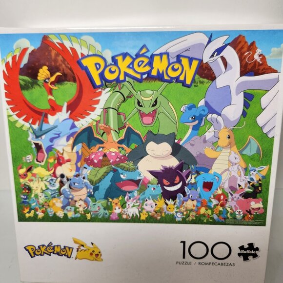 Buffalo Games Pokemon 100 Piece Jigsaw Puzzle 15" x 11" Comes from a pet-free an - Picture 4 of 9